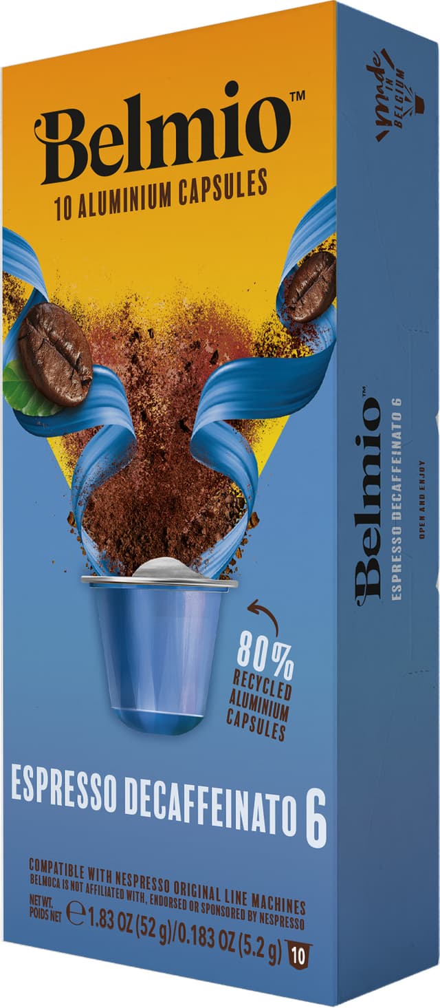 Belmio Espresso Decaffeinato kaffekapsler til Nespresso (10 stk.)