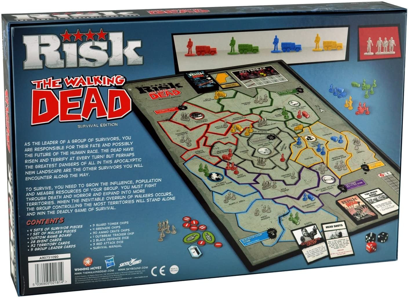 Risk - The Walking Dead - Survival Edition (englisch) Boardgame Brettspiel Game