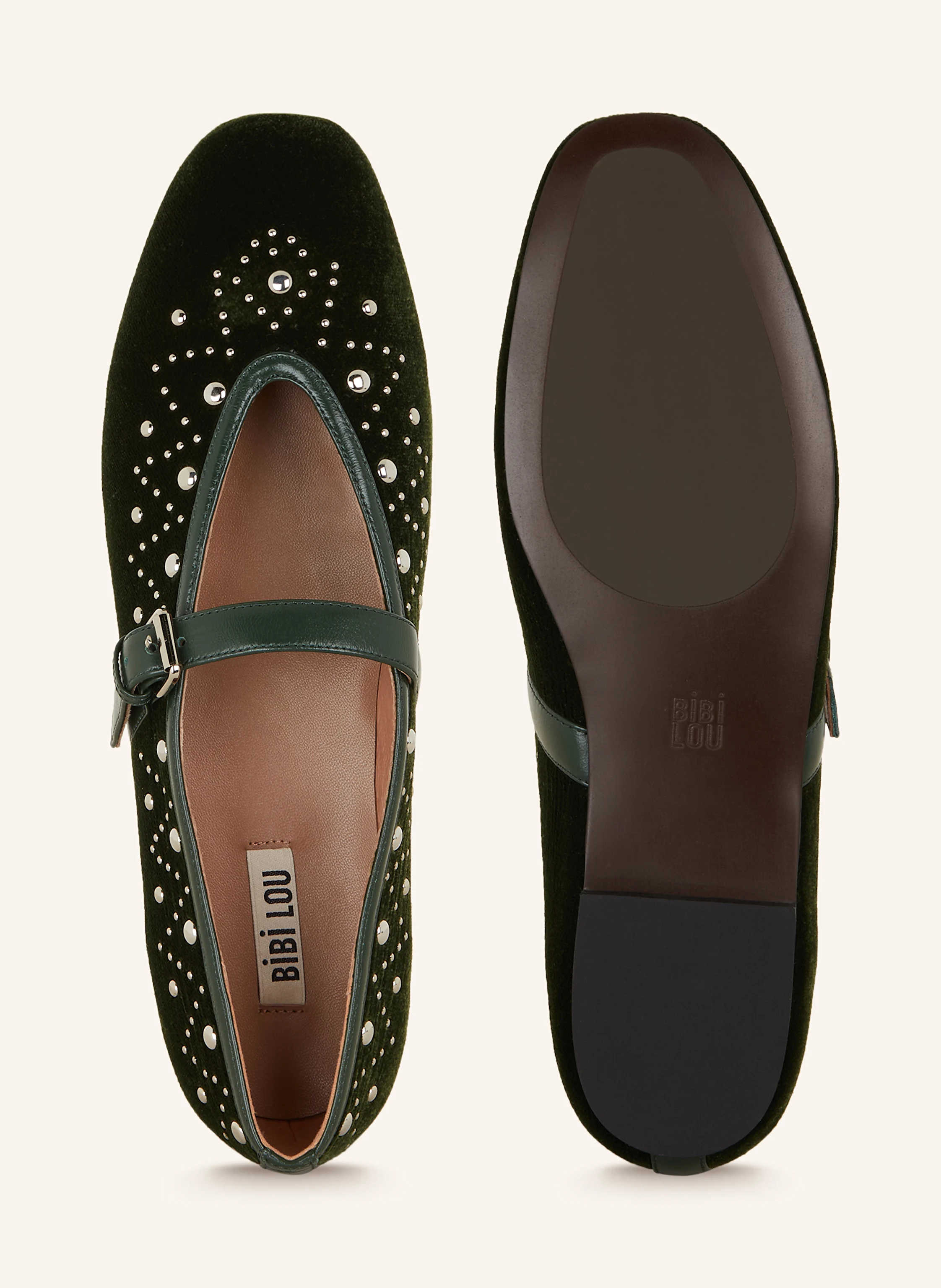 BIBI LOU Mary-Jane-Ballerinas mit Nieten