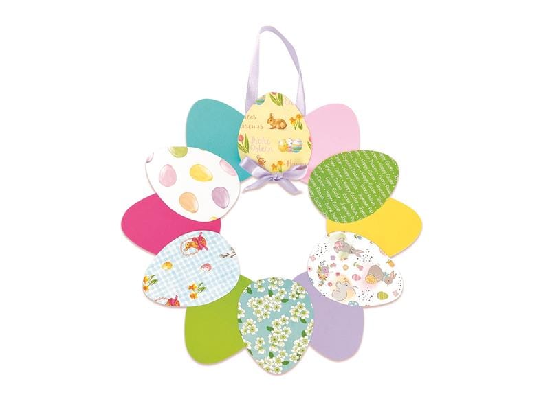 URSUS Bastelblock Ostern A4, 300 g/m², 18 Blatt Bastelpapier für Osterdeko