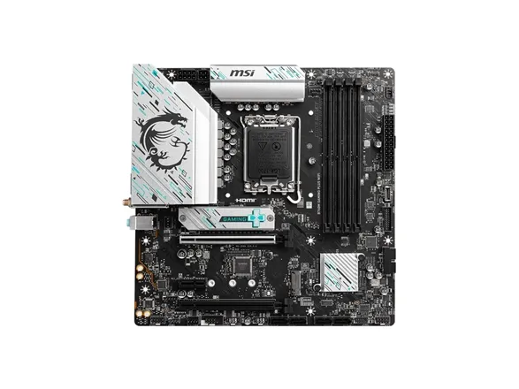 MSI B760M GAMING PLUS WIFI - Bundkort - micro ATX - LGA1700 sokkel - B760 Chipset - USB 3.2 Gen 1, USB 3.2 Gen 2, USB-C 3.2 Gen 1 - 2.5 Gigabit LAN, Wi-Fi 6E, Bluetooth - onboard grafik (CPU påkrævet) - HD Audio (8-kanaler)