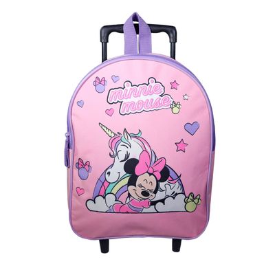 Sac maternelle à roulettes Minnie - 1 compartiment - rose - Bagtrotter