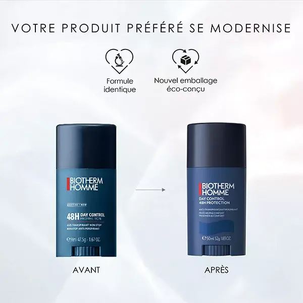 Desodorante Antitranspirante Biotherm Homme 48H Day Control Non-Stop 50ml