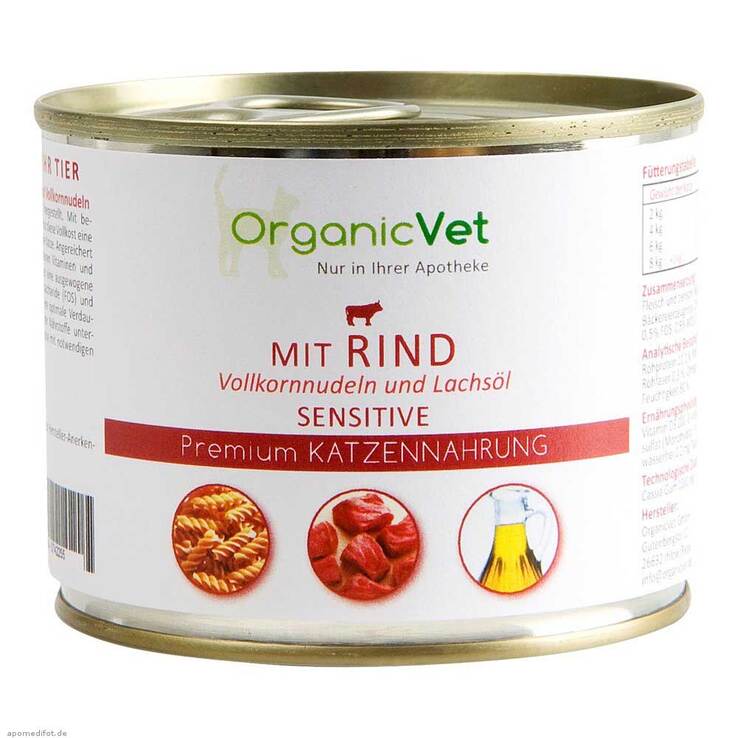 Dosennahrung Katze Sensitive Rind, 200 g