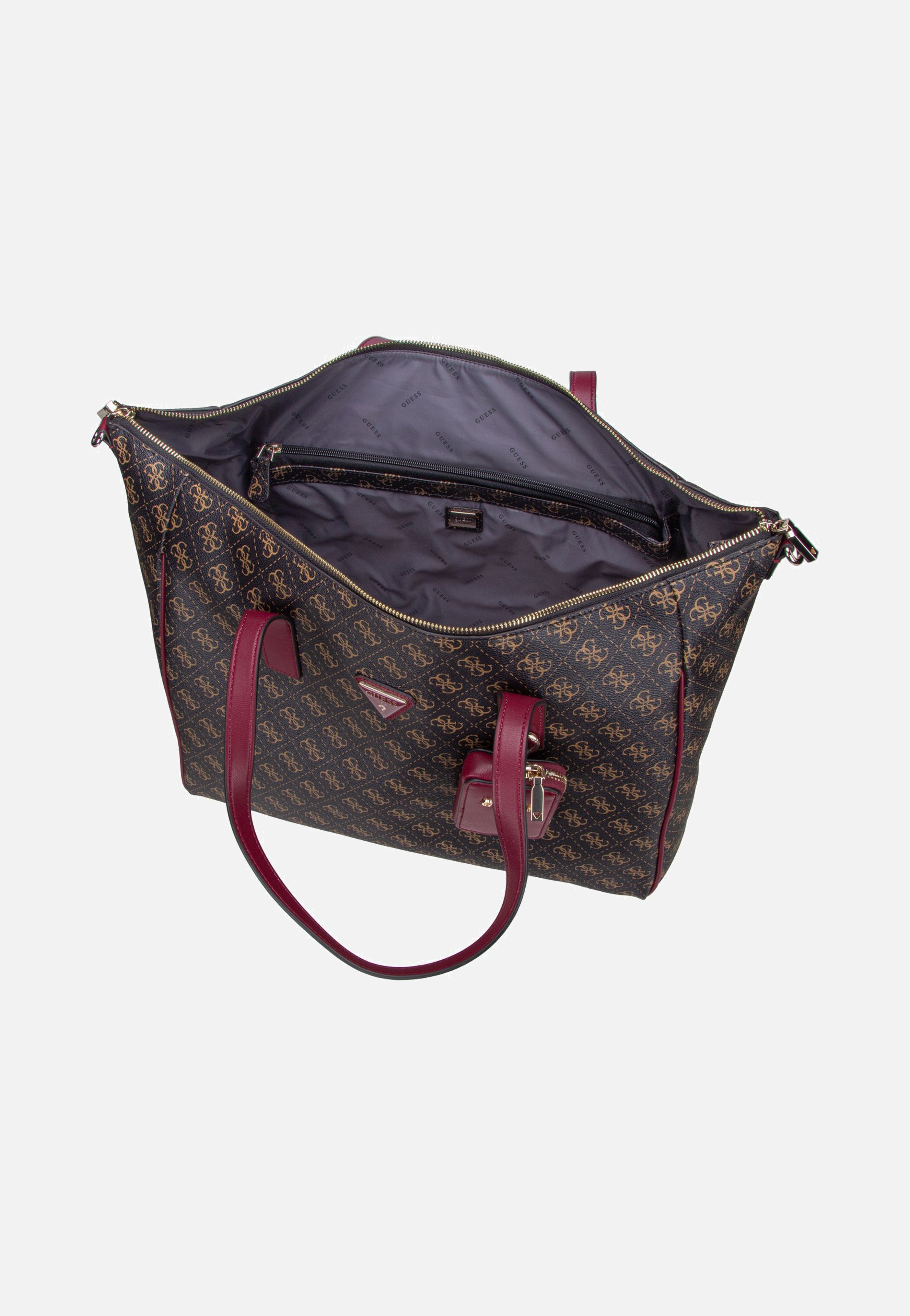 Latona Carryon Large Tote Brown Logo - Shopper