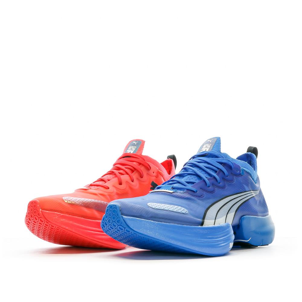Puma Chaussures de Running Bleu/Rouge Femme Puma Nitro Elite