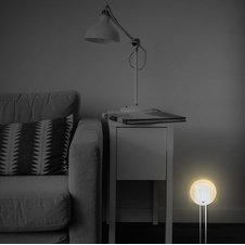 Lumière d'orientation à LED avec capteur, blanc