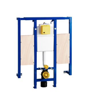 Wisa XS L WC-element  m. frontbediening H118cm m. steunbeugelelement incl. isolatieset