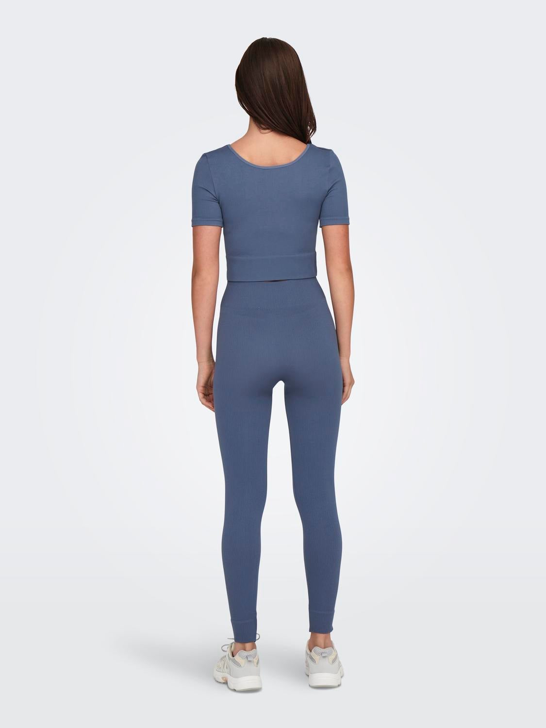 ONPJAIA Hohe Taille Enger Schnitt Sportleggings Vintage Indigo