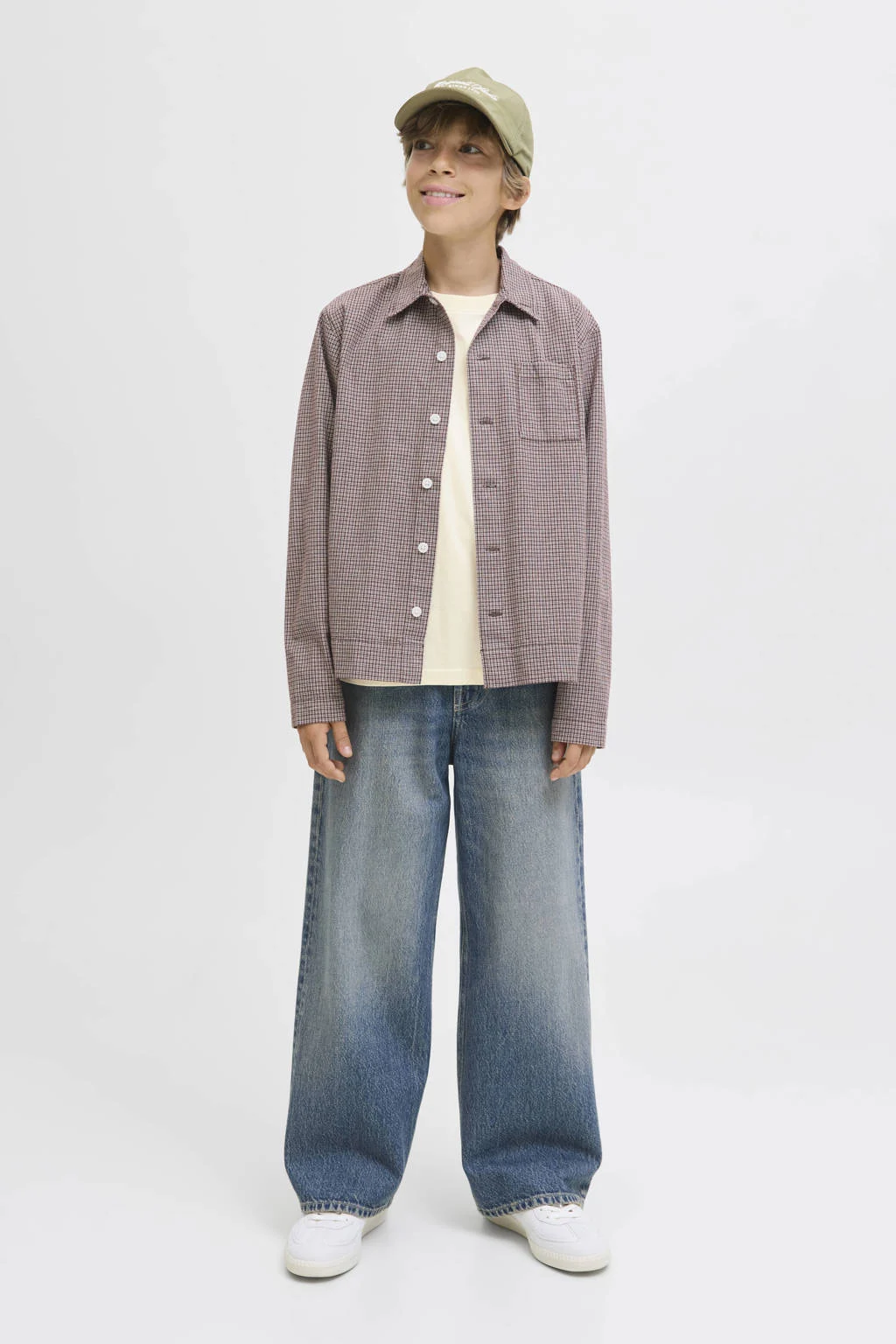 JACK & JONES JUNIOR longsleeve ecru