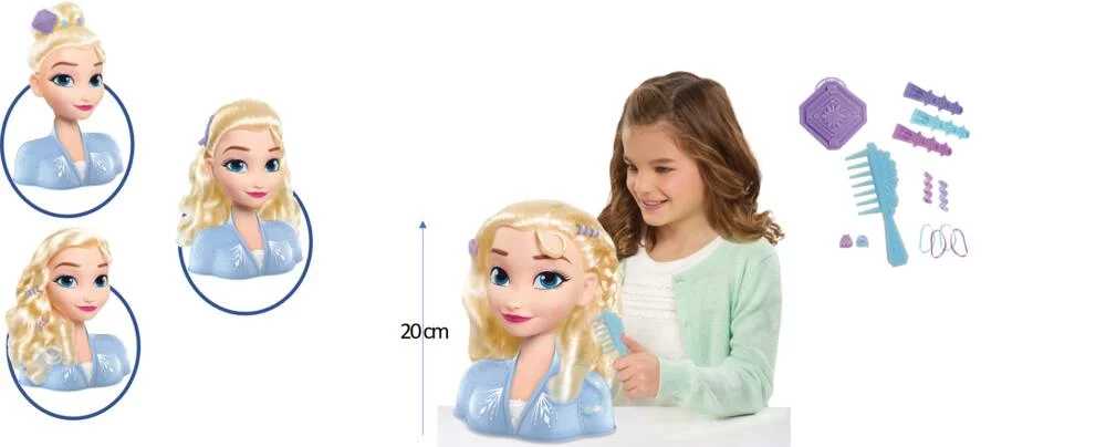 LA REINE DES NEIGES 2 - TETE A COIFFER - ELSA
