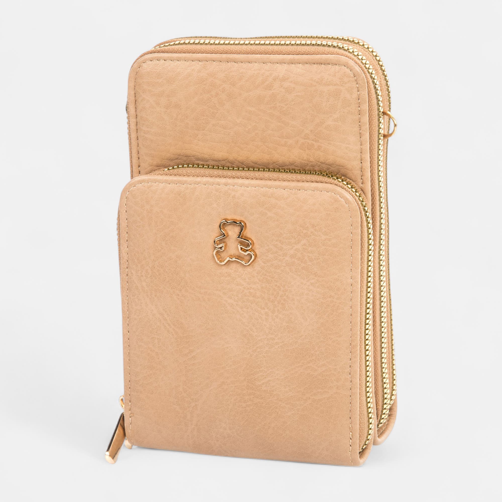 Pochette pour téléphone beige