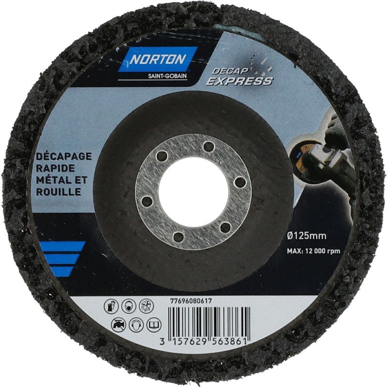 Disque Decap' Express métal et rouille Ø 125 x 22,23 mm