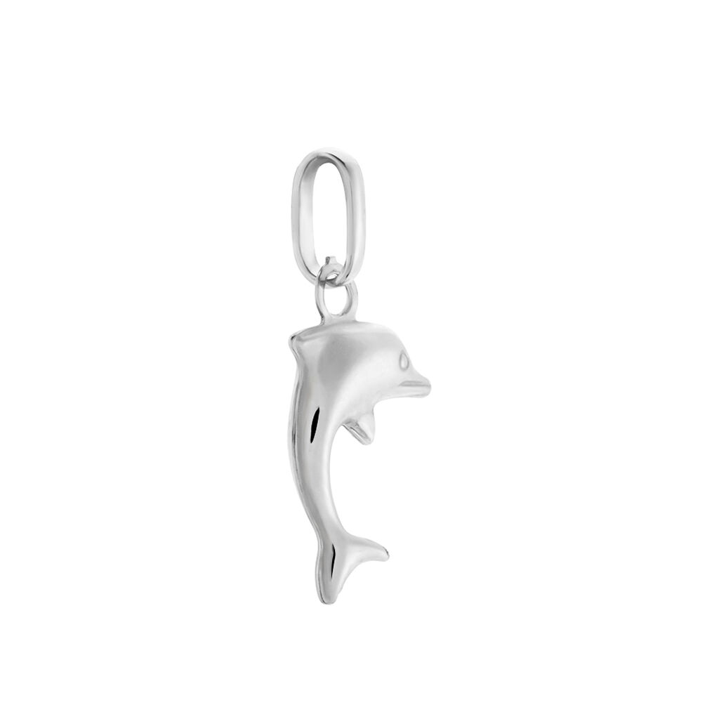 Pendentif Haizia Dauphin Or Blanc