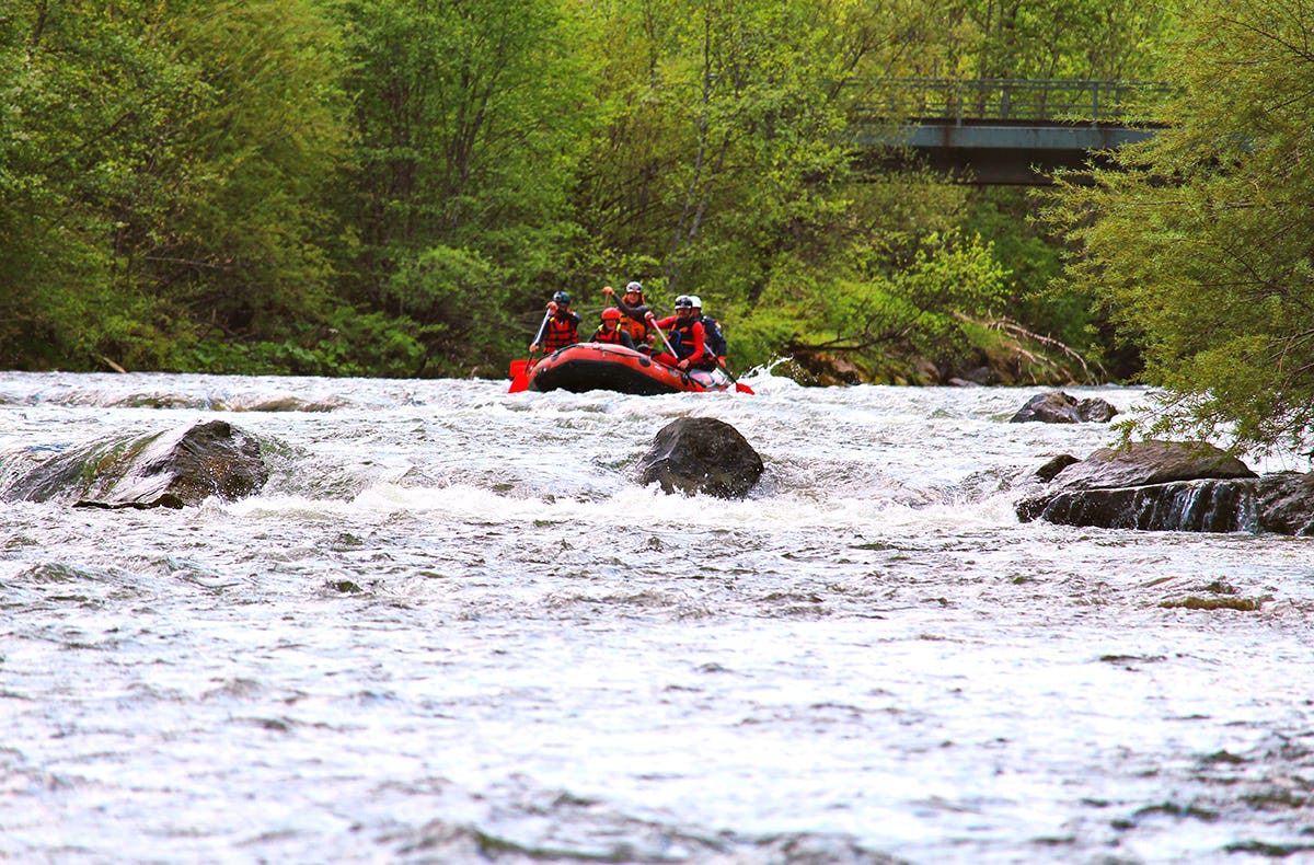 Einsteiger-Rafting-Tour in Blaichach als Geschenk
