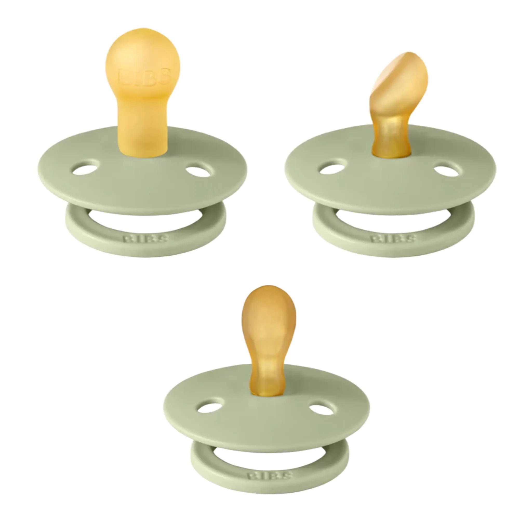 Bibs Ensemble Suces 0-6mois Paquet de 3 Collection Try-it - Sauge (Grandeur 1)