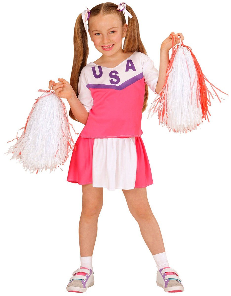 Cheerleader Pak Roze Meisje 2 delig