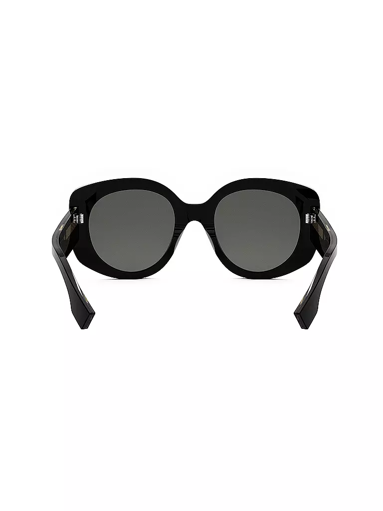 FENDI FENDI Roma schwarze runde Sonnenbrille schwarz