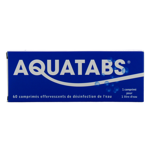 Aquatabs comprimés pour désinfecter l'eau - Antibactérien