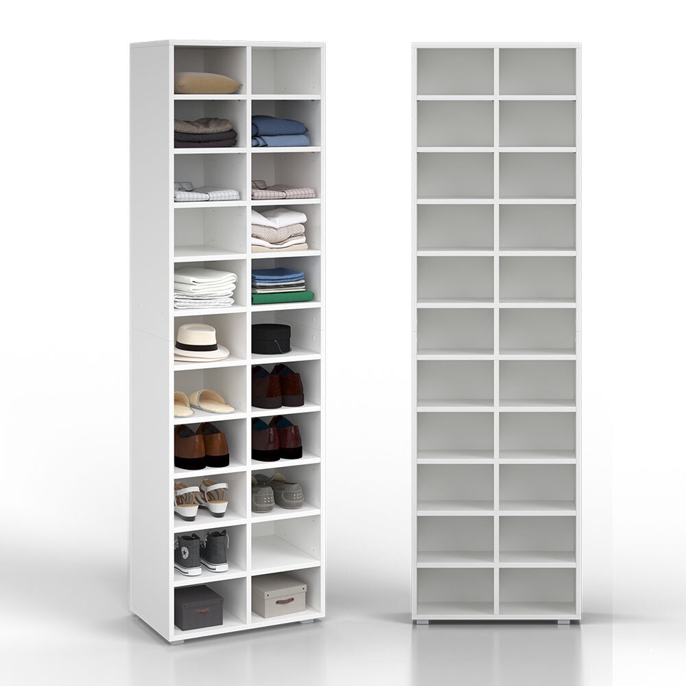 Schuhregal Schrank Paris weiß