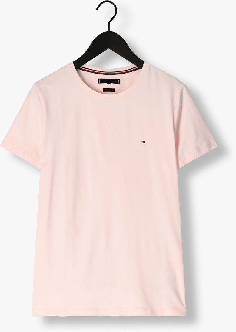 TOMMY HILFIGER lichtroze tommy hilfiger t-shirt stretch slim fit tee