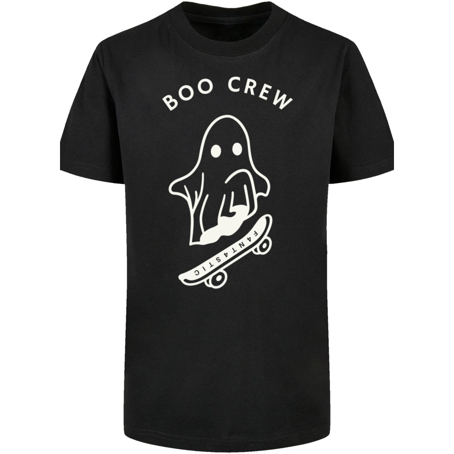 F4NT4STIC Basic Kids Tee Boo Crew Halloween schwarz