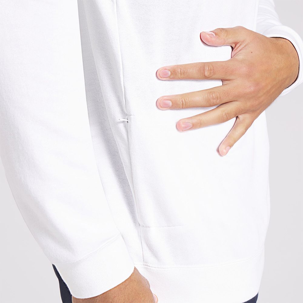 PTC Glitch Graphic Crew Neck Genser Herre Hvit