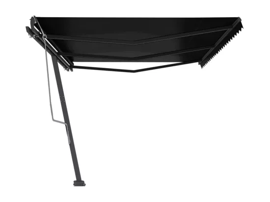 Auvent manuel rétractable sur pied 600x300 cm Anthracite