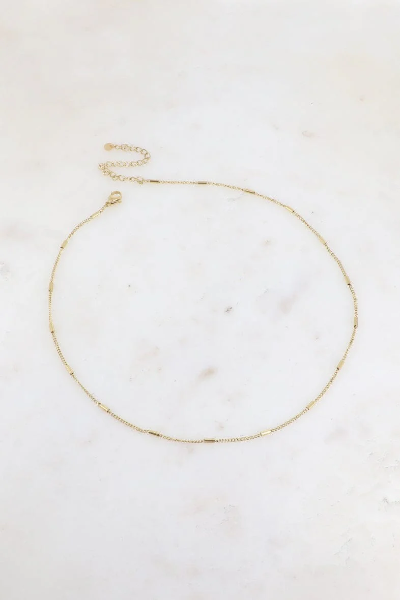 Mellow Moon Necklace BS1631X0350 forgyldt