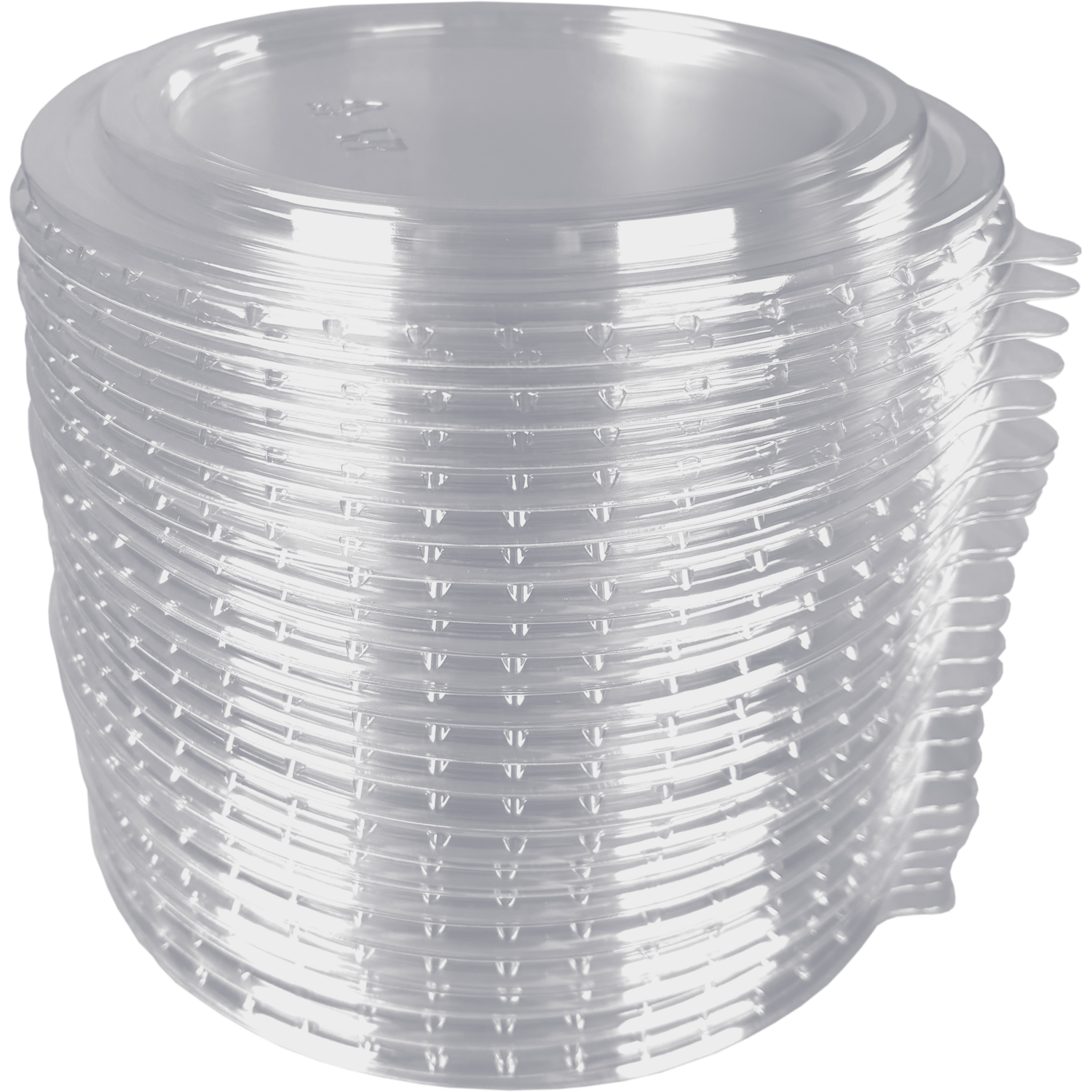 Deksel, PET, rond, Ø185mm, transparant
