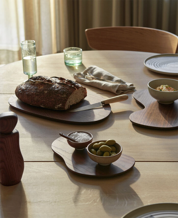 ferm LIVING Cairn Cutting Boards - Set of 3 Dark brown