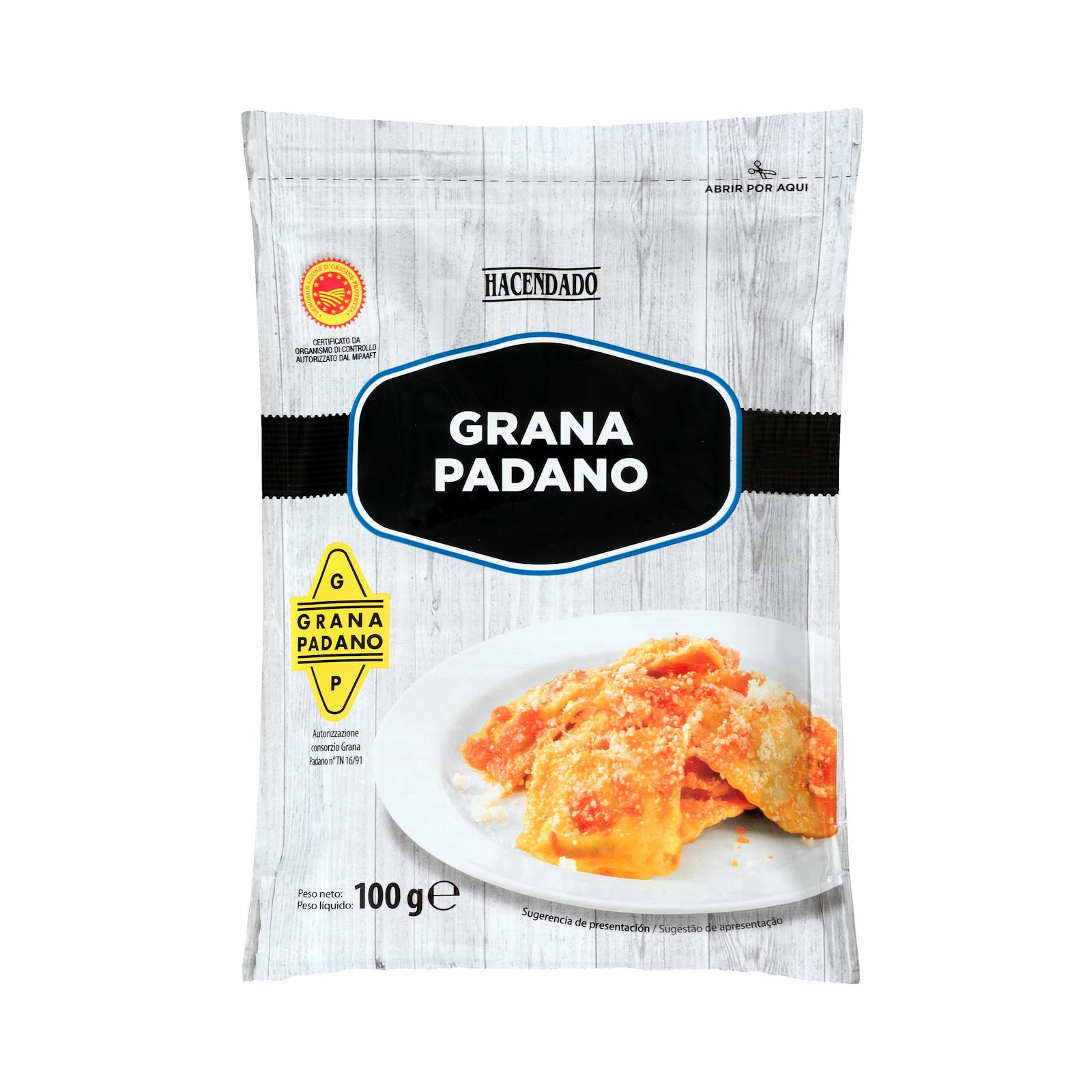 Fromage en poudre Hacendado Grana Padano