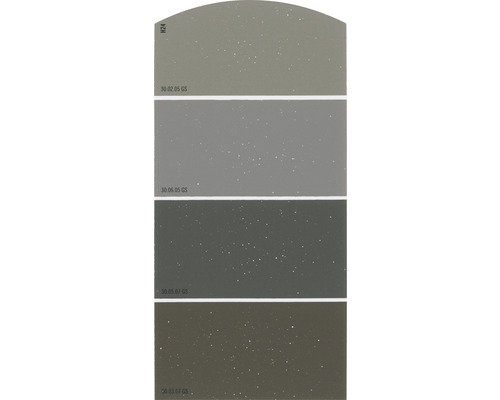 Kleurstaalkaart, kleurenkaart H24, glittereffect, zacht kleurenschema, bruin, 21x10 cm