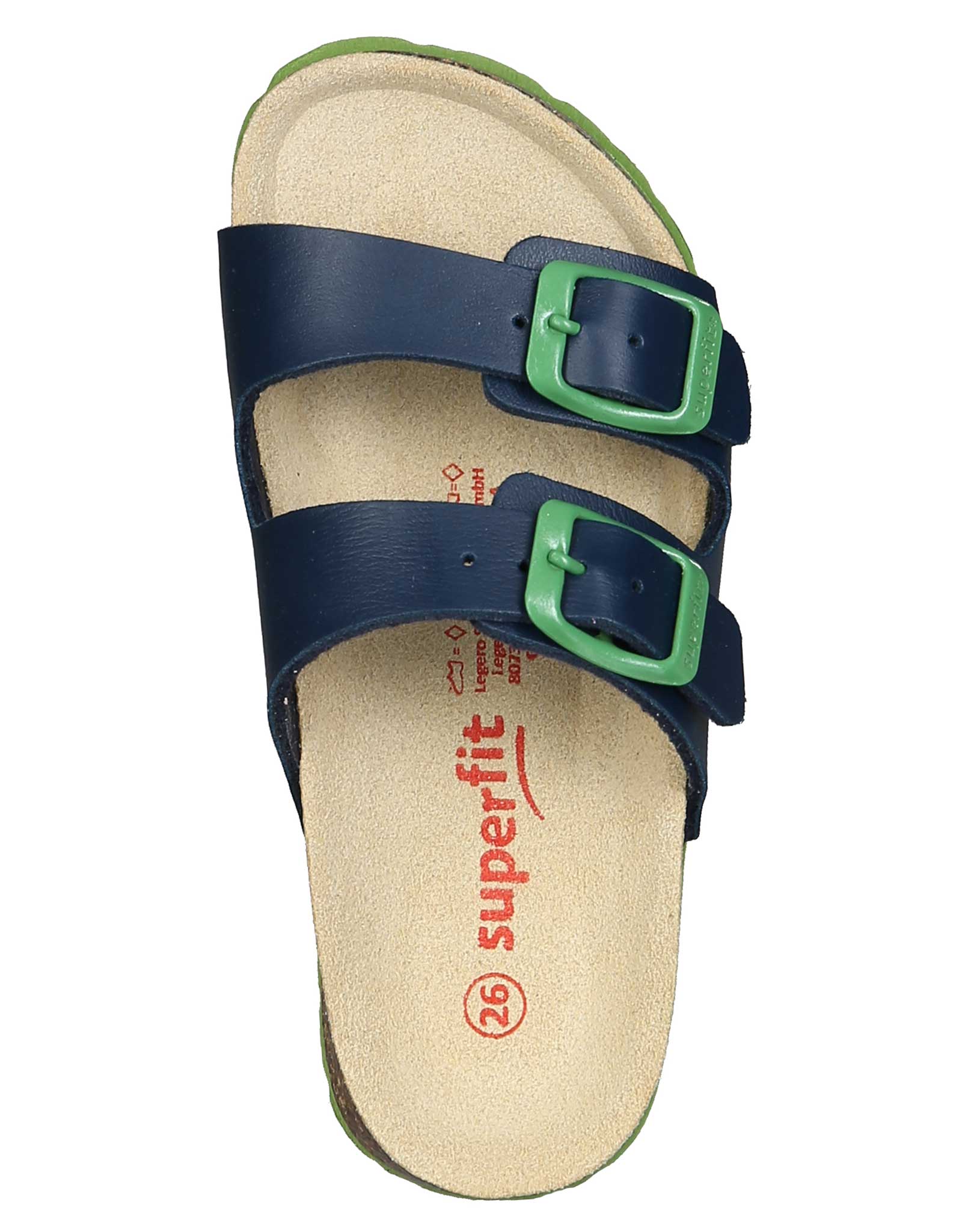 Pantoletten DUO COLOR in blau/grün