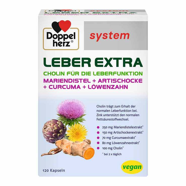 Doppelherz Leber Extra system Kapseln, 120 St