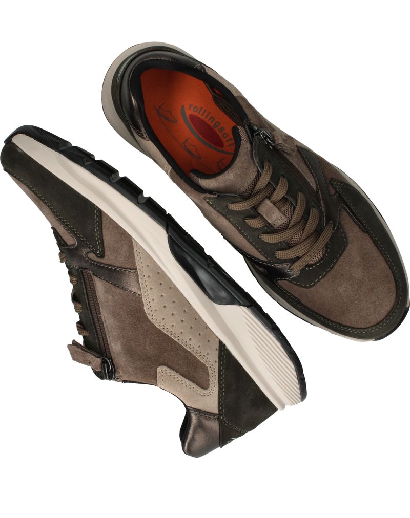 Gabor Rollingsoft Sneakers Bruin Dames