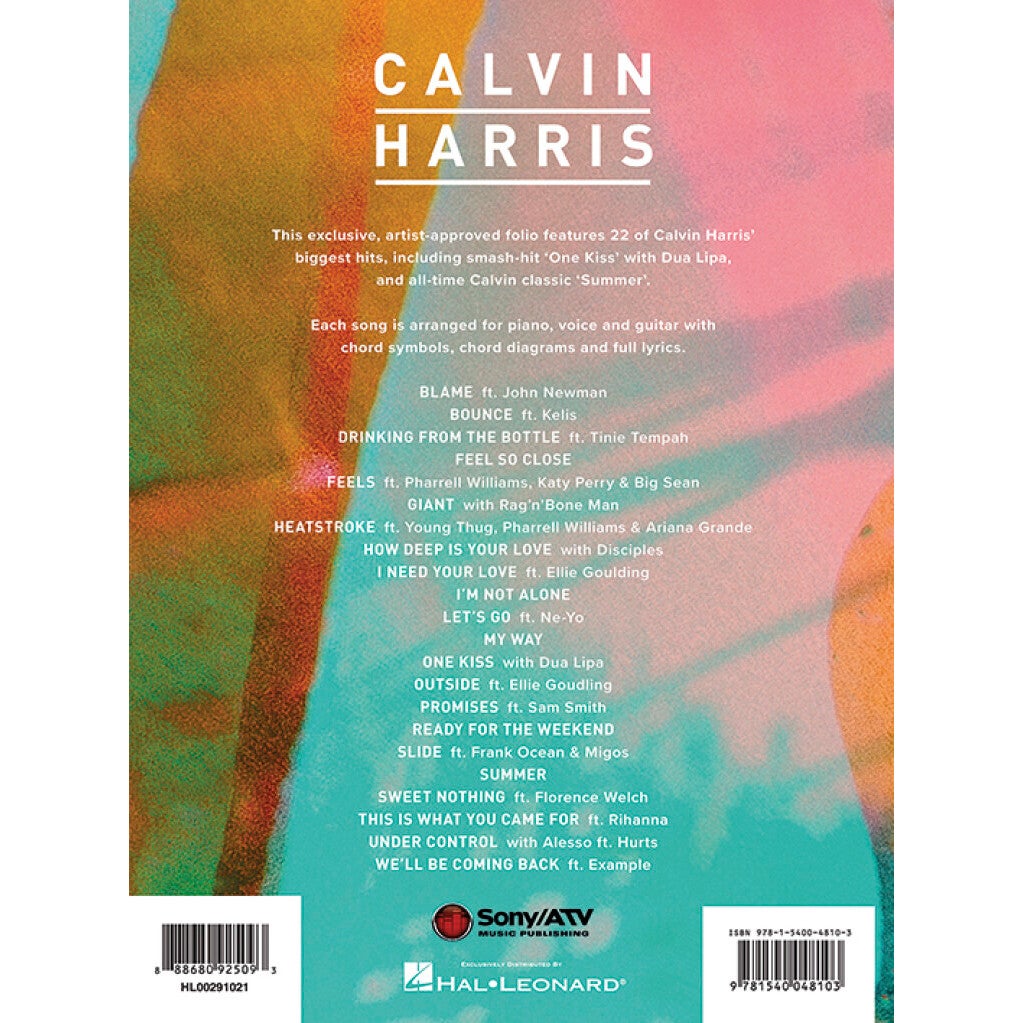 Hal Leonard Calvin Harris The Sheet Music Collection voor piano, zang en gitaar