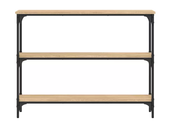 Table console chêne sonoma 100x22,5x75 cm bois d'ingénierie