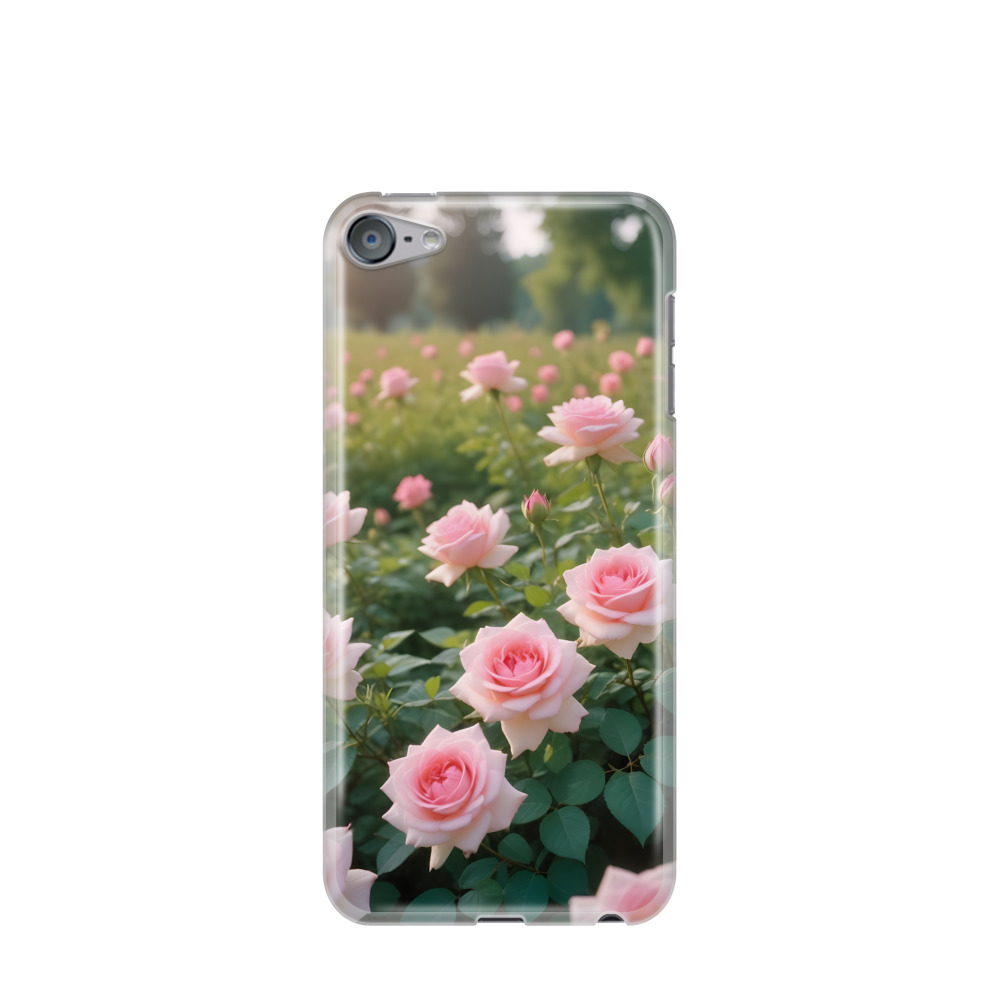 iPod Touch 7G Gummi Hülle Rosengarten - Grün