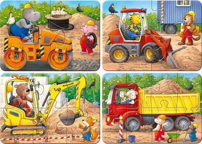 Ravensburger My First Puzzles Puslespill Dyr På Byggeplasser 4-in-1