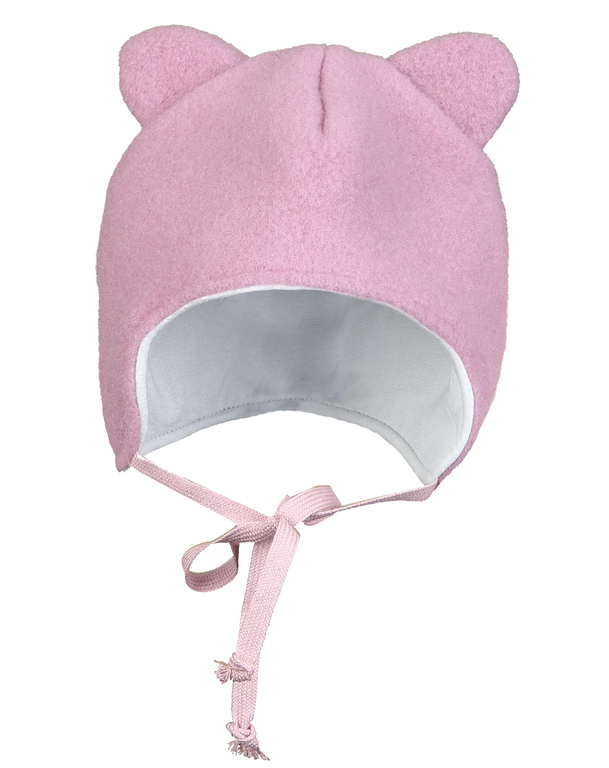 Wollfleece-Schlupfmütze BEA in alt rosa