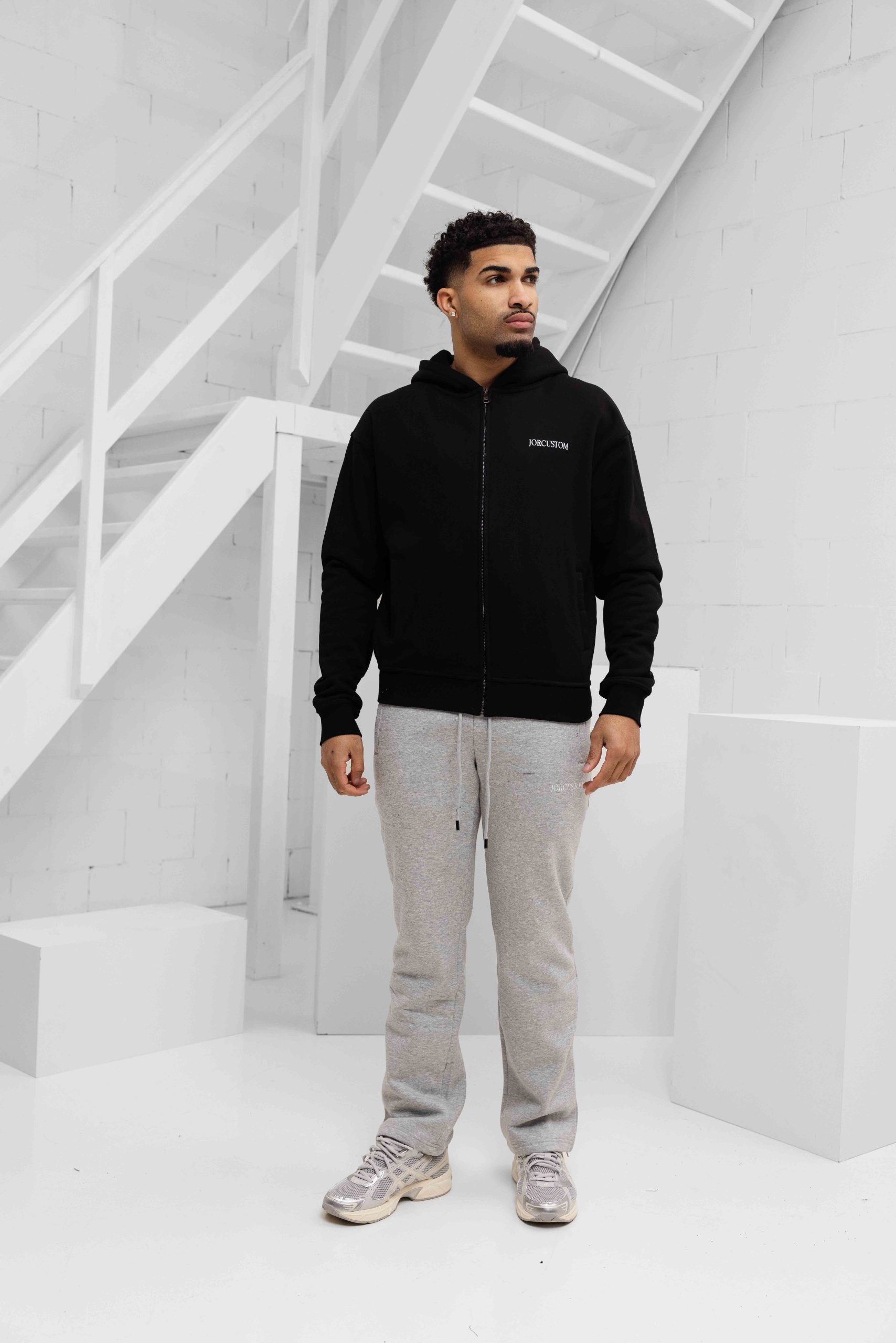 Jorcustom Fleece Angel 2.0 Broek Heren Grijs