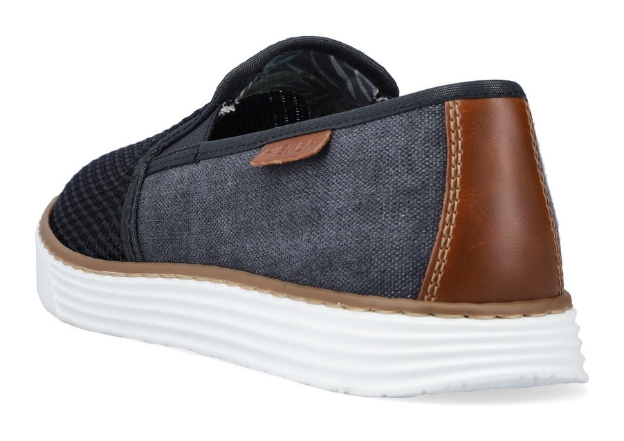 Rieker Slip-On Sneaker  Casual Slipper, Freizeitschuh mit gemustertem Innenfutter