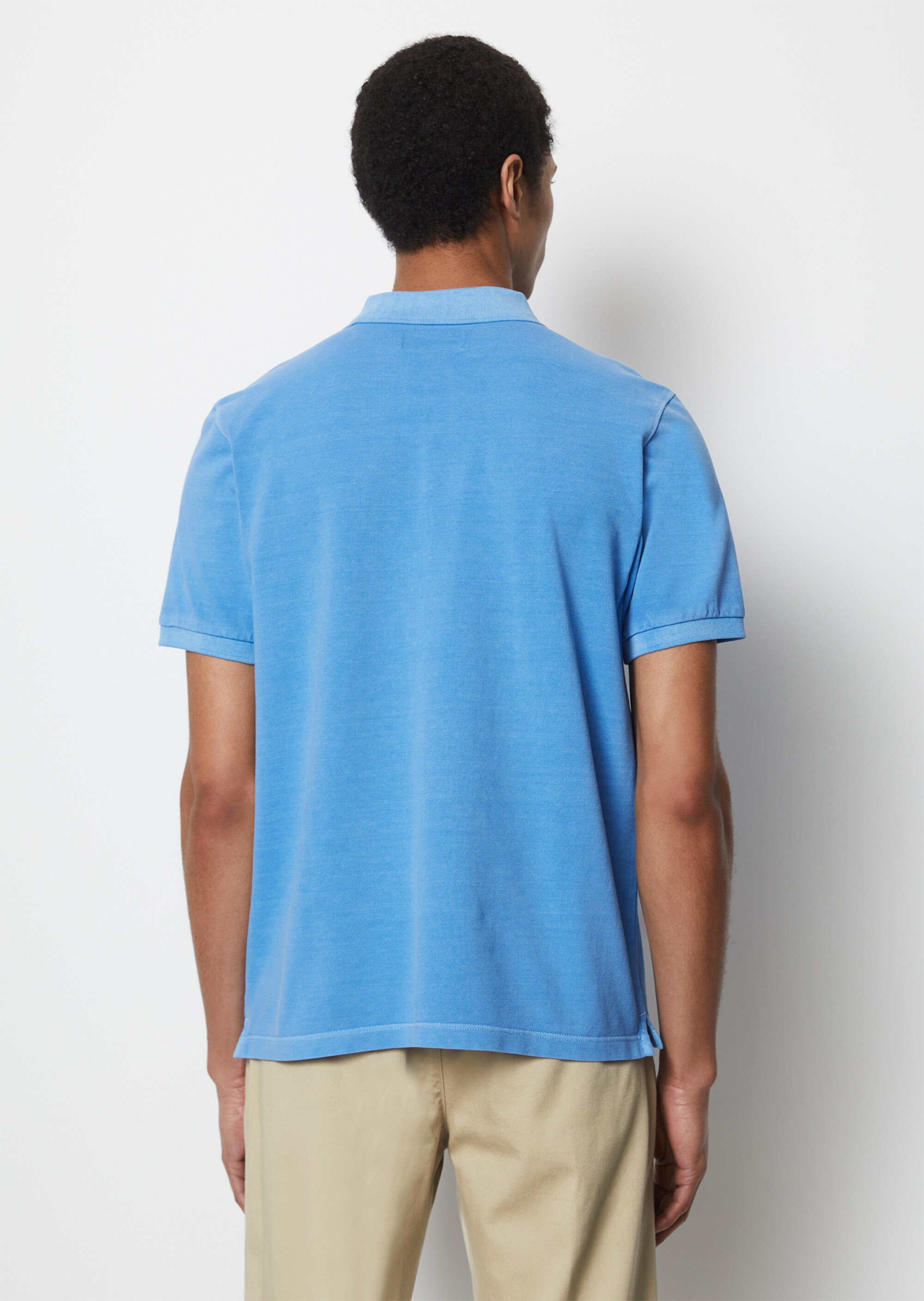 Kurzarm-Poloshirt Piqué regular aus Bio-Baumwolle