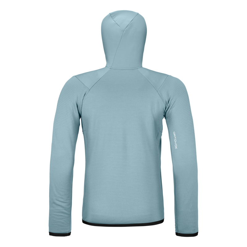 Fleece Grid Hoody - Polaire en laine mérinos homme