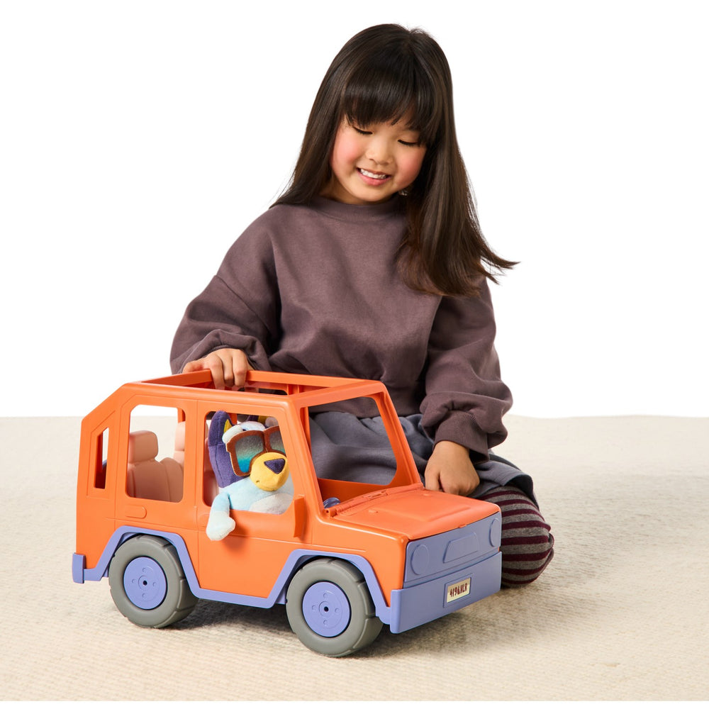 Køb Bluey Big Heeler Bil 4WD Med Bamse