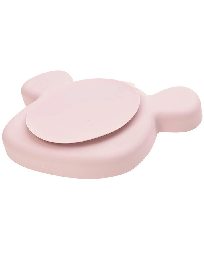 Silikon-Teller LITTLE CHUMS – MOUSE mit Saugnapf in rosa