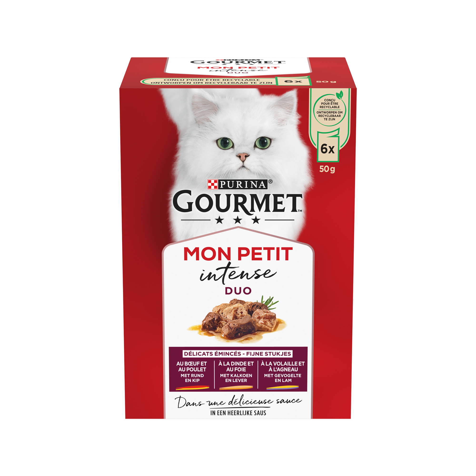 Gourmet Mon Petit DUO Kattenvoer - Maaltijdzakjes