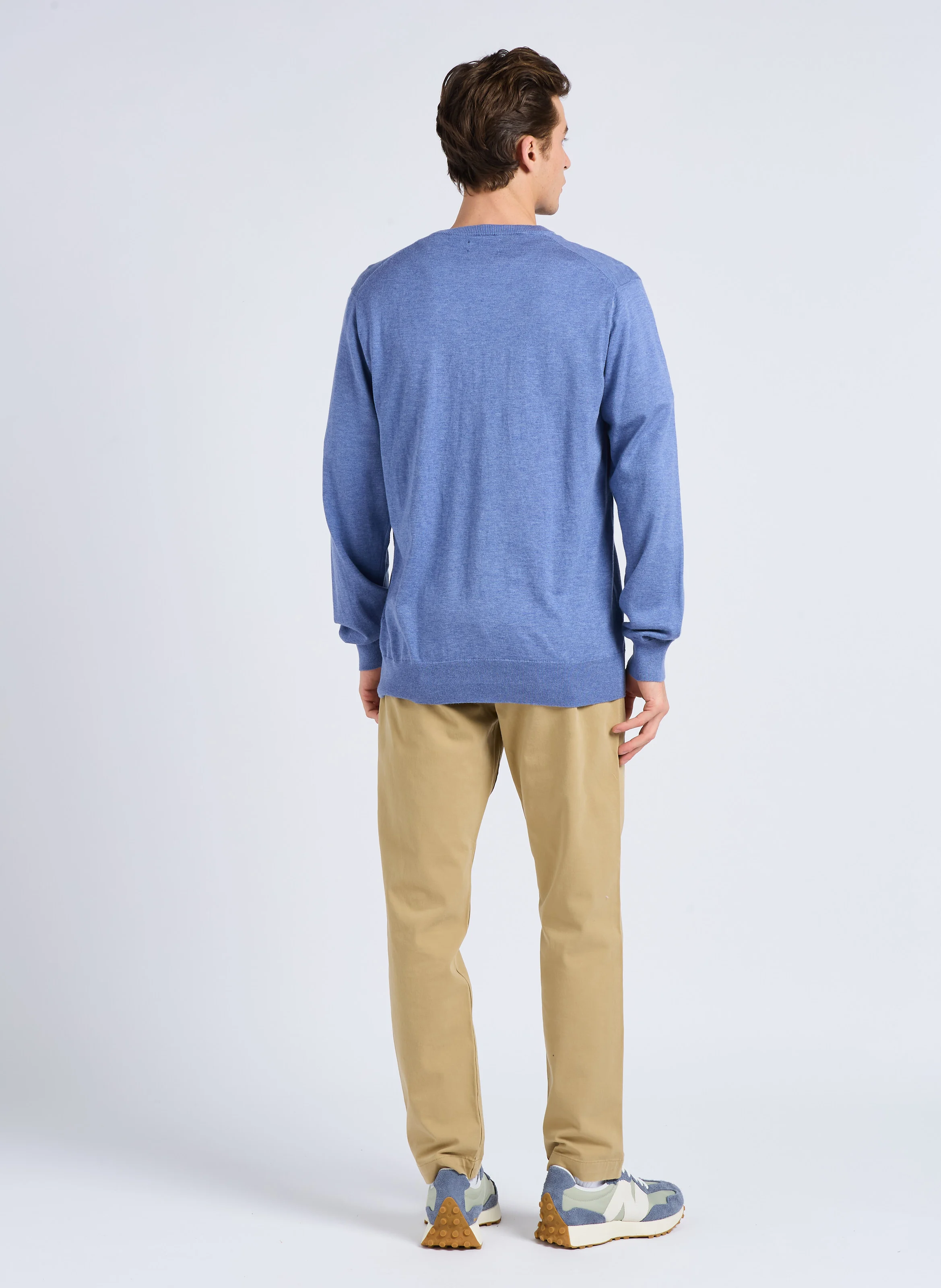 Pantalon slim en coton mélangé | Doré