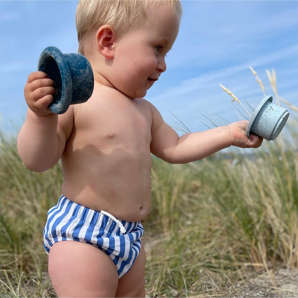 Køb Petit Crabe Vertical Stripes Leo Blebadebukser